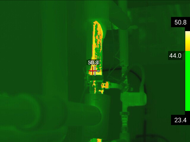 Термографический снимок тепловизора KT-670